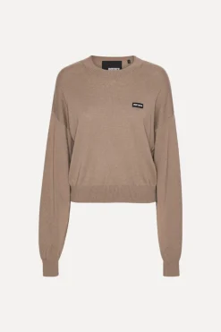 Basic Crewneck Sweater Brown
