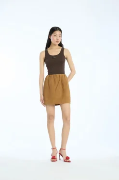 Basic Tank Top Dark Brown