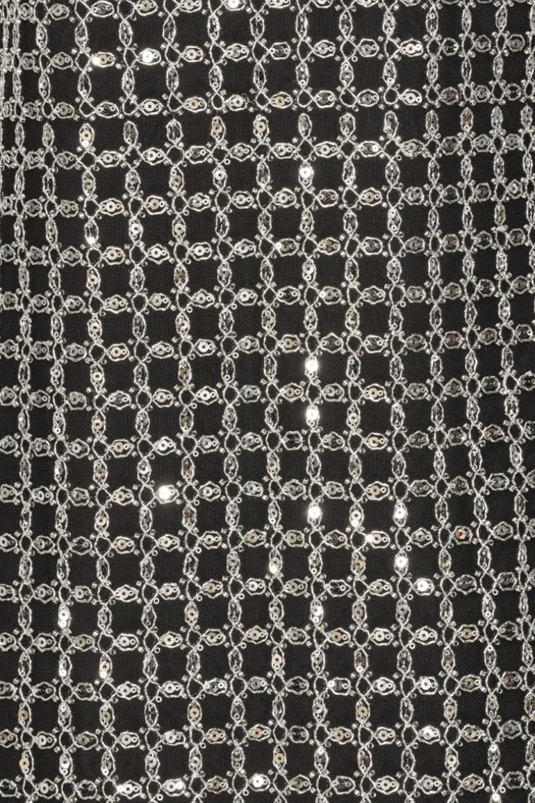 Beaded Halterneck Dress Black