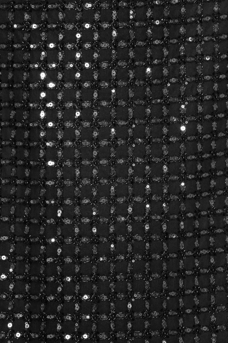 Beaded Maxi Tube Dress Black