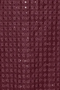 Beaded Maxi Tube Dress Bordeaux