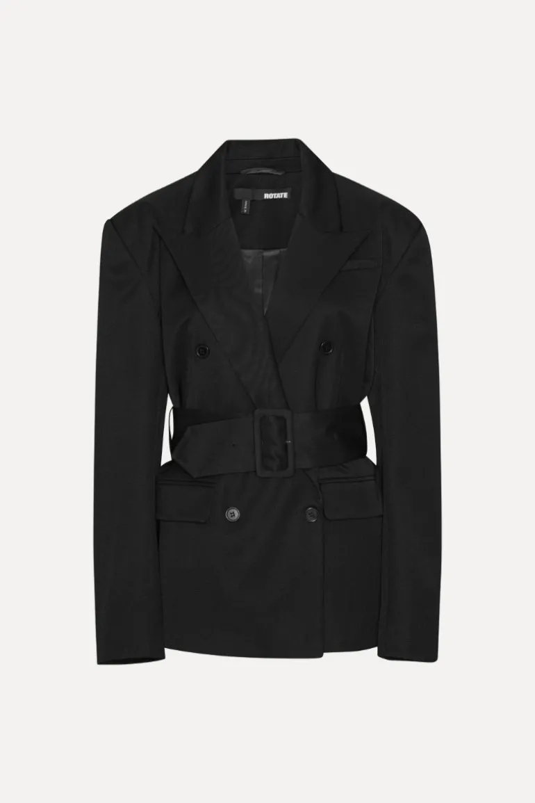 Belted Blazer Black