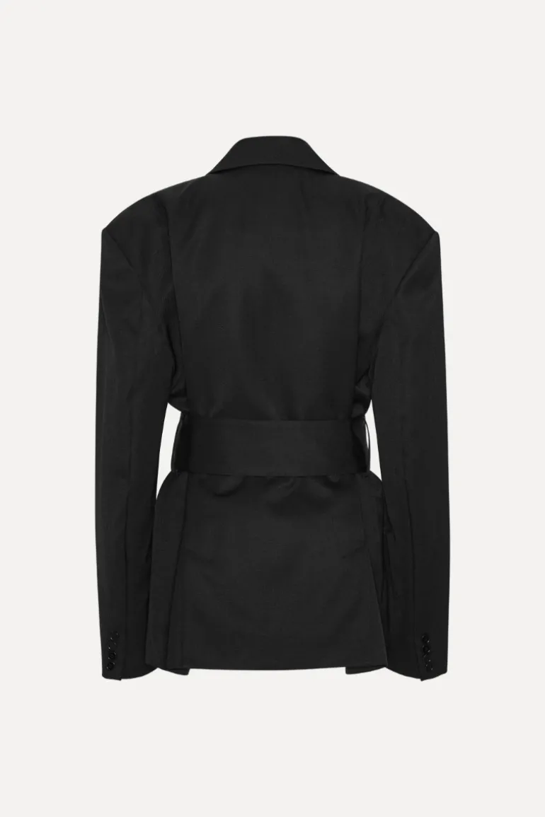 Belted Blazer Black