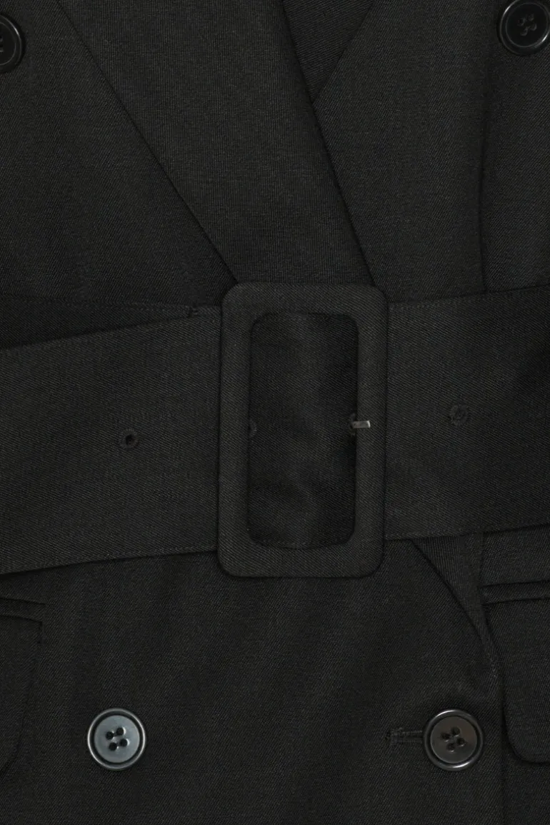 Belted Blazer Black