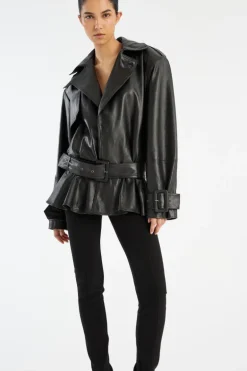 Biker Leather Jacket Black