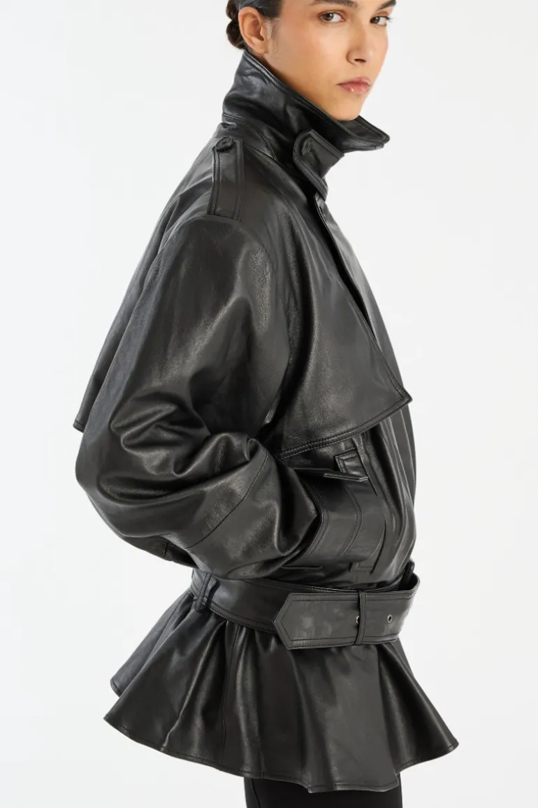 Biker Leather Jacket Black