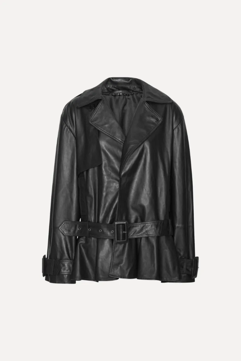 Biker Leather Jacket Black