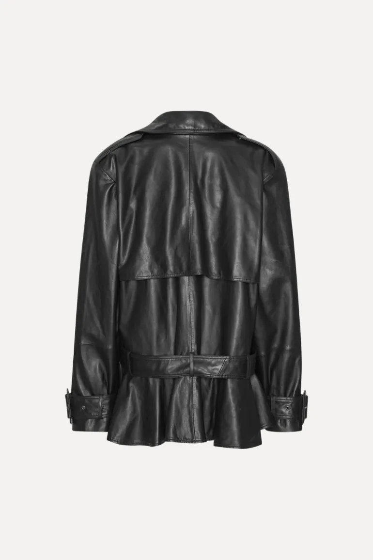 Biker Leather Jacket Black