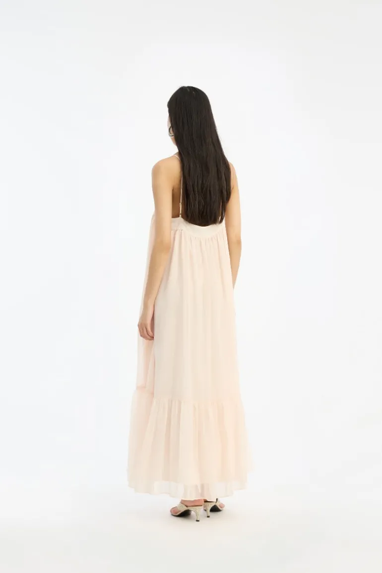 Chiffon A-Line Dress Light Pink