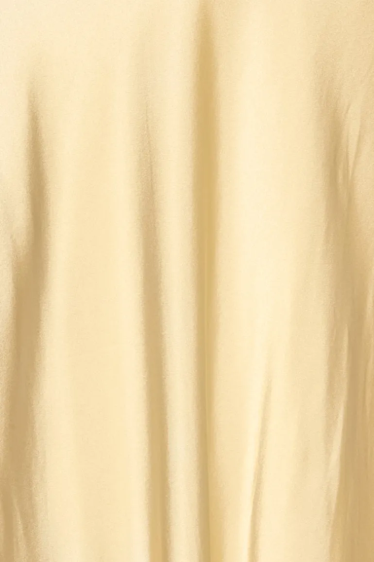 Chiffon Halter Dress Yellow