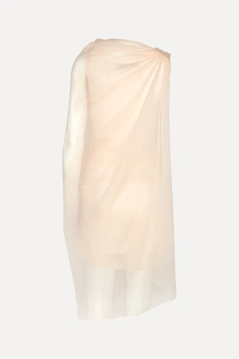 Chiffon Mini Cape Dress Light Pink