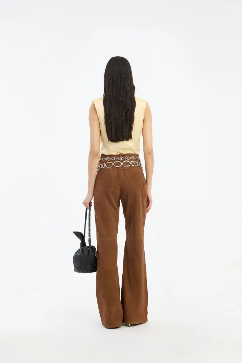 Chiffon Waterfall Top Yellow
