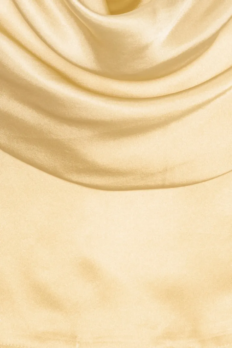 Chiffon Waterfall Top Yellow