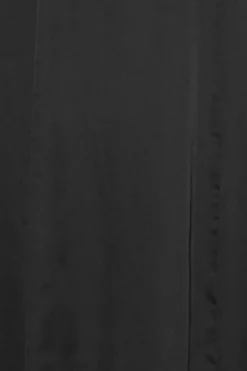 Crepe De Chine Midi Dress Black