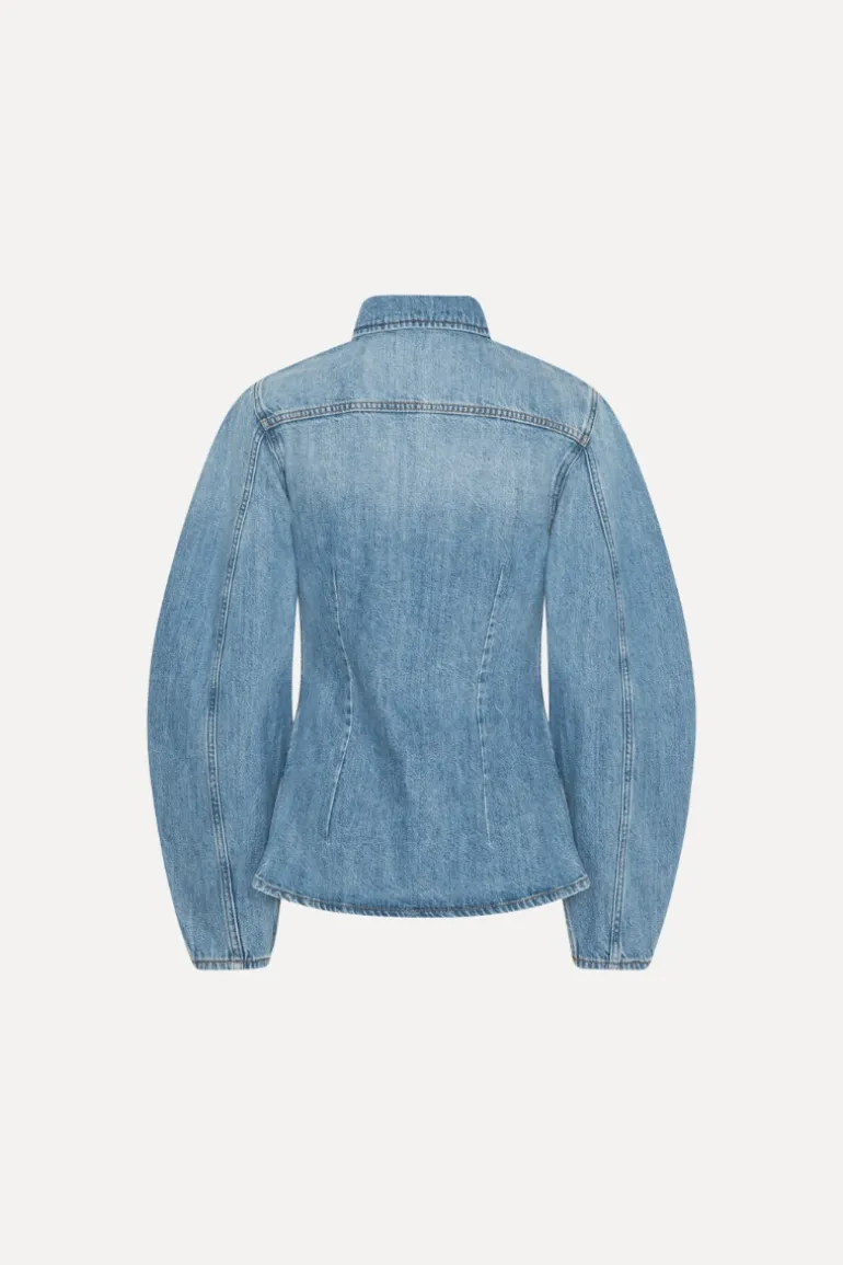 Denim Fitted Shirt Light Blue Denim