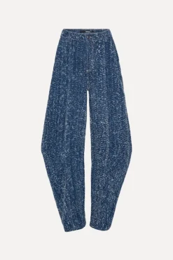 Denim Loose Fit Pants Medium Blue