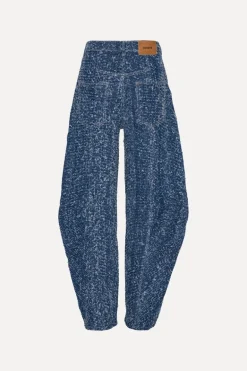 Denim Loose Fit Pants Medium Blue