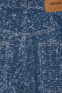 Denim Loose Fit Pants Medium Blue