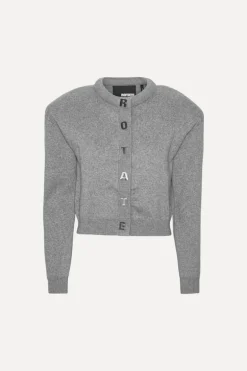 Firm Knit Cardigan Grey