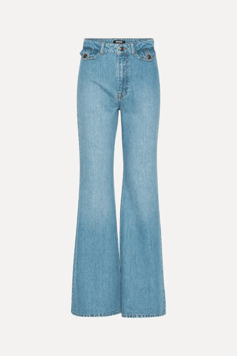 Flared Highwaisted Jeans Blue