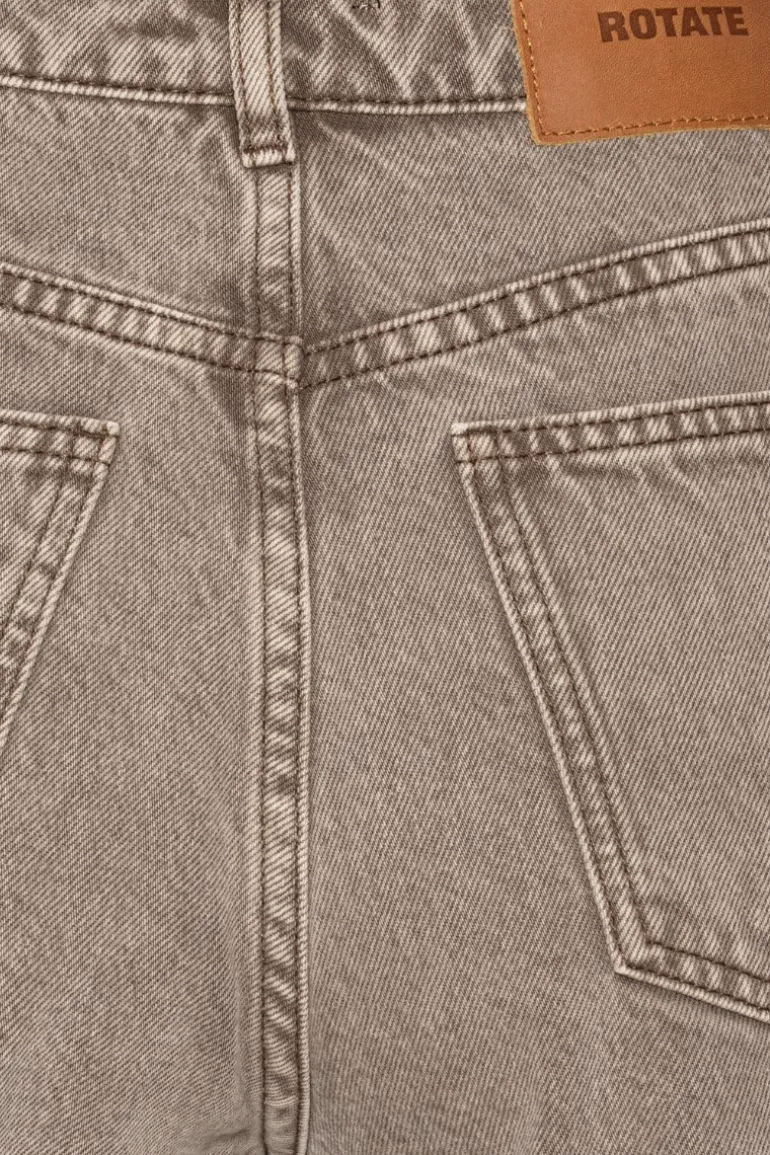 Flared Highwaisted Jeans Taupe
