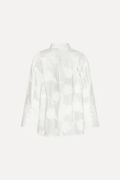 Flower Oversized Shirt White