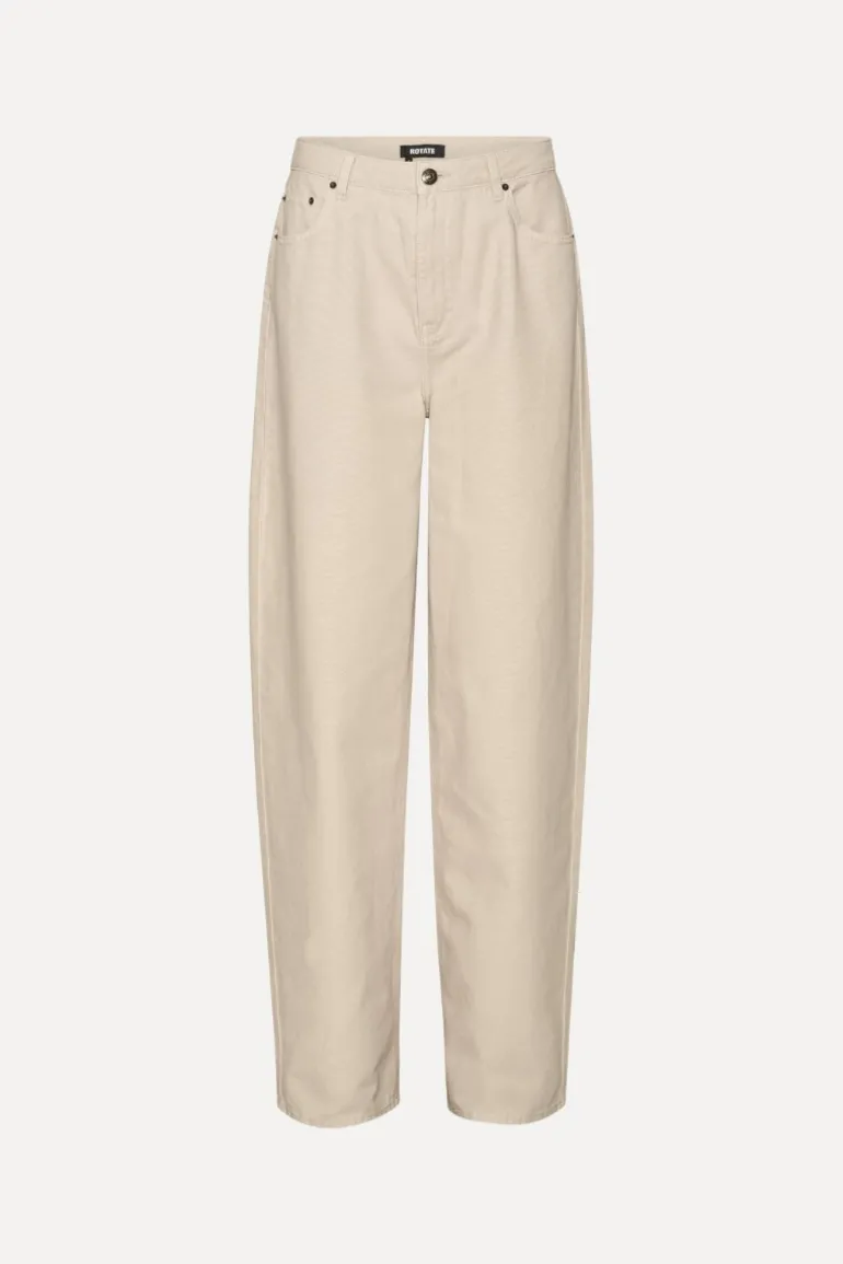 Heavy Cotton Pants Beige