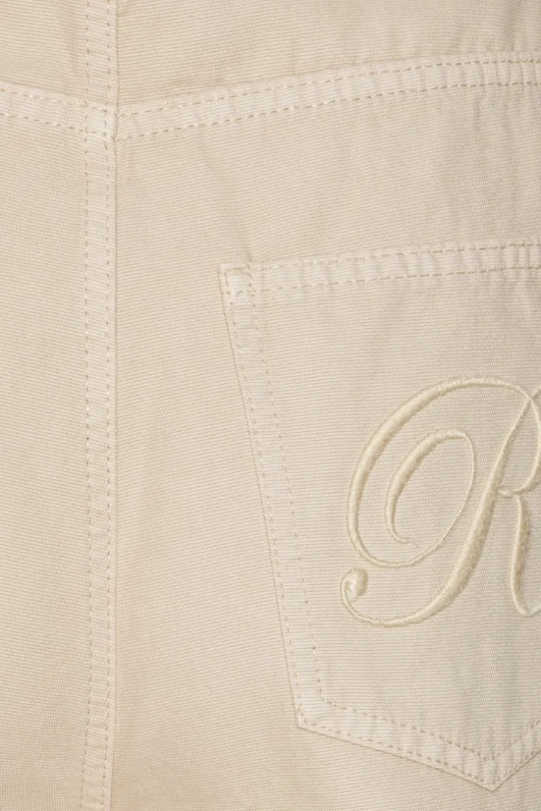 Heavy Cotton Pants Beige