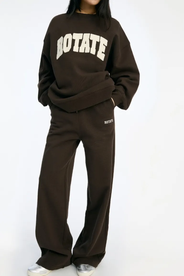 Heavy Straight Sweatpants Dark Brown