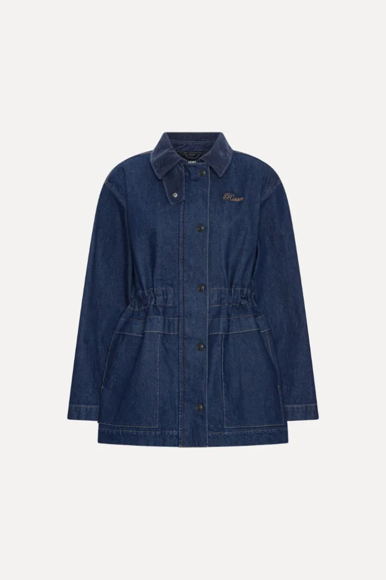 Heavy Woven Jacket Dark Blue