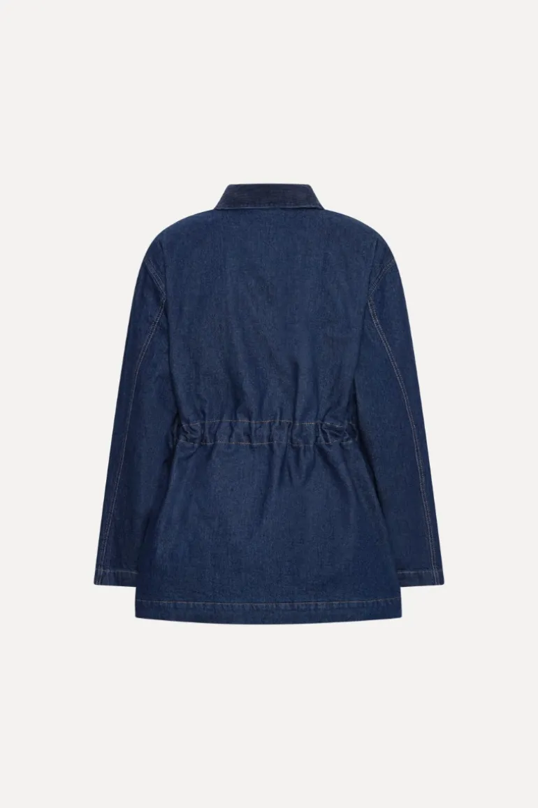 Heavy Woven Jacket Dark Blue