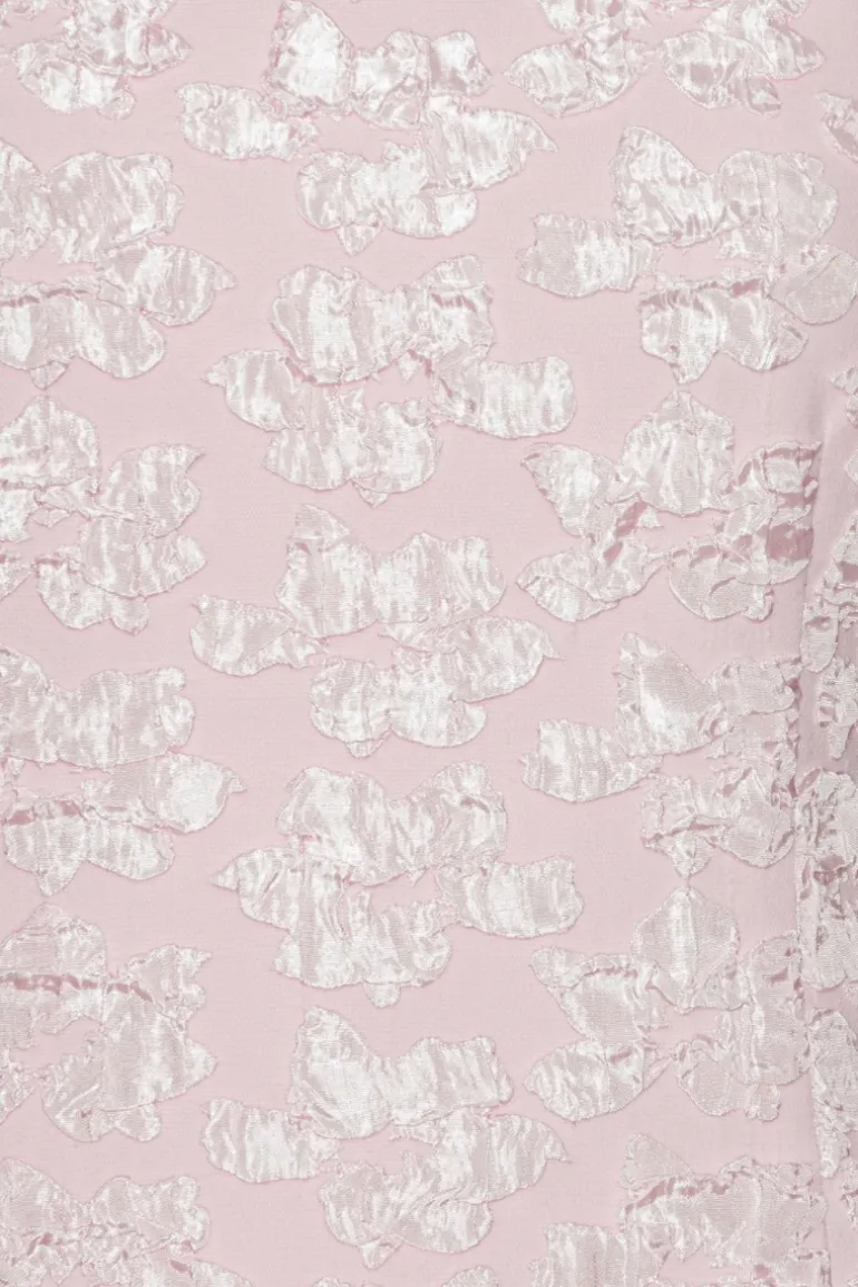 Jacquard Midi Puffy Dress Light Pink