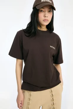 Jersey Oversized T-shirt Dark Brown
