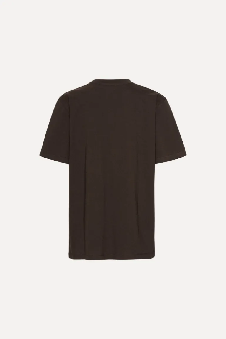 Jersey Oversized T-shirt Dark Brown