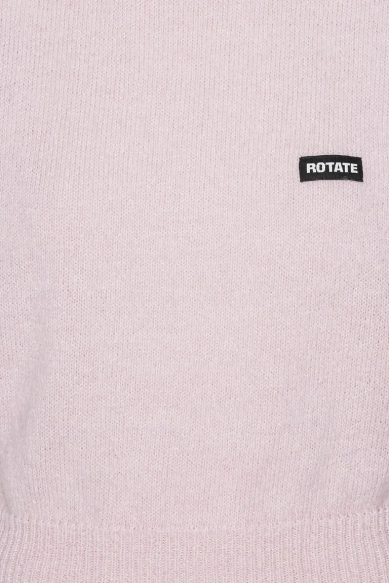 Knit Cropped Vest Light Pink