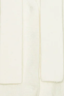 Knit Scarf Cardigan White