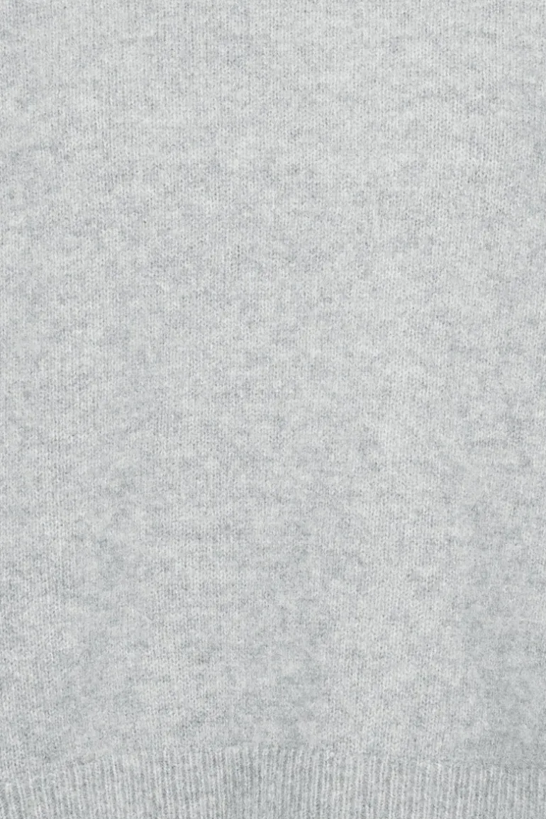 Knit Wide Sleeve Jumper Light Grey
