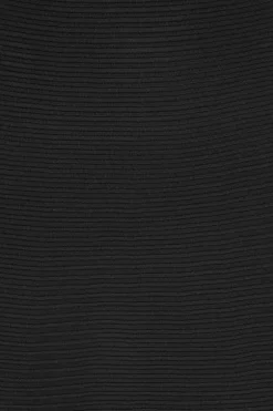Knitted Flared Mini Dress Black
