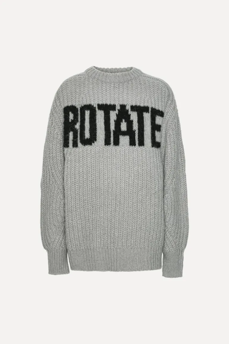 Knitted Logo Sweater Light Grey