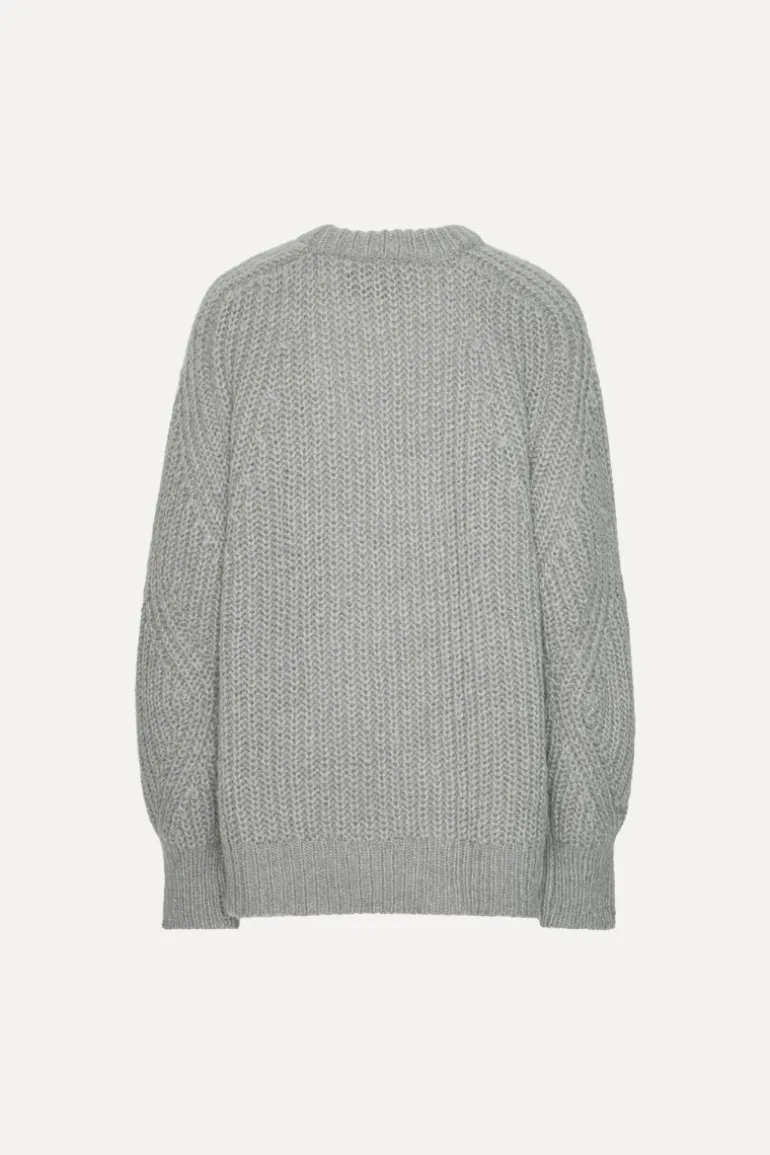 Knitted Logo Sweater Light Grey