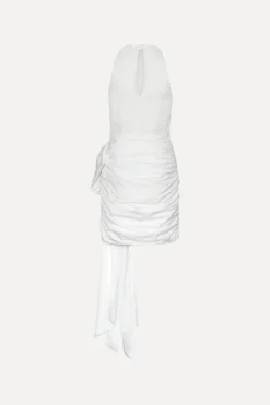Lace Mini Bow Dress White