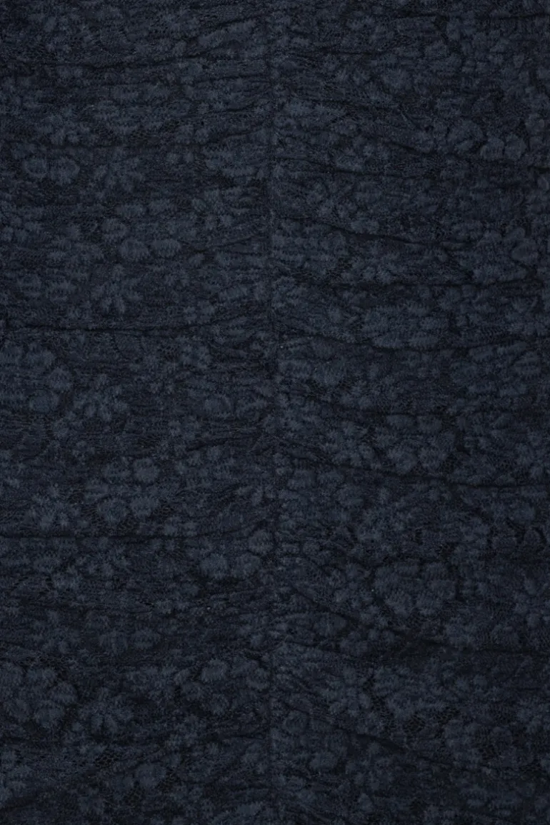 Lace Mini Dress Dark Blue