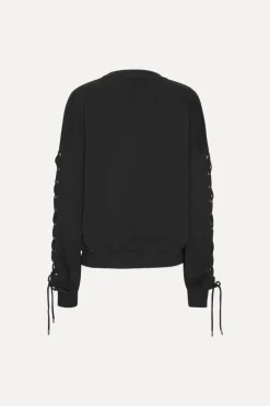 Lacing Crewneck Black