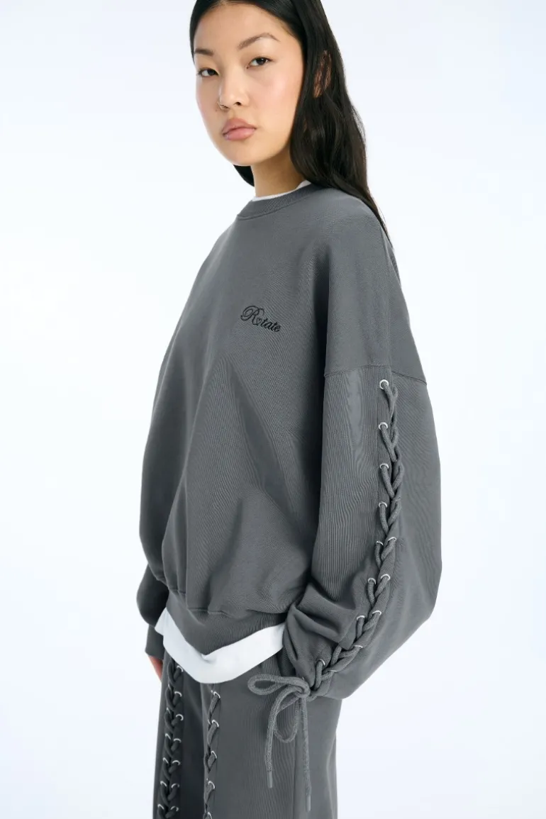 Lacing Crewneck Dark Grey