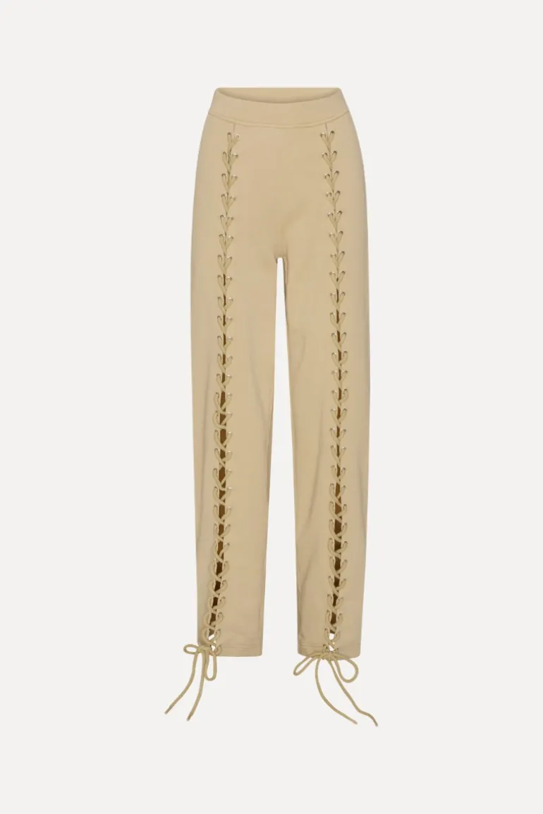 Lacing Sweatpants Beige