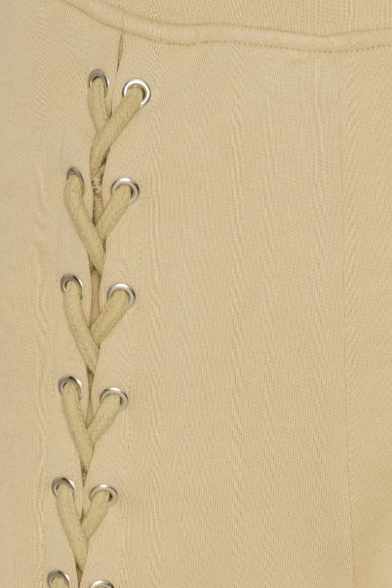 Lacing Sweatpants Beige