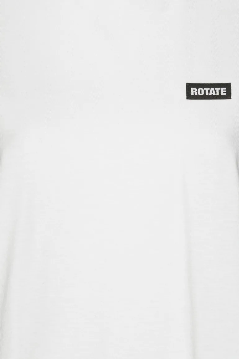 Large T-shirt W/ Ruffle Bright White