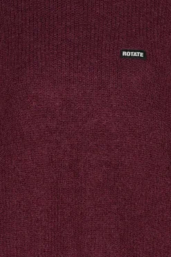 Light Knit Logo Sweater Bordeaux