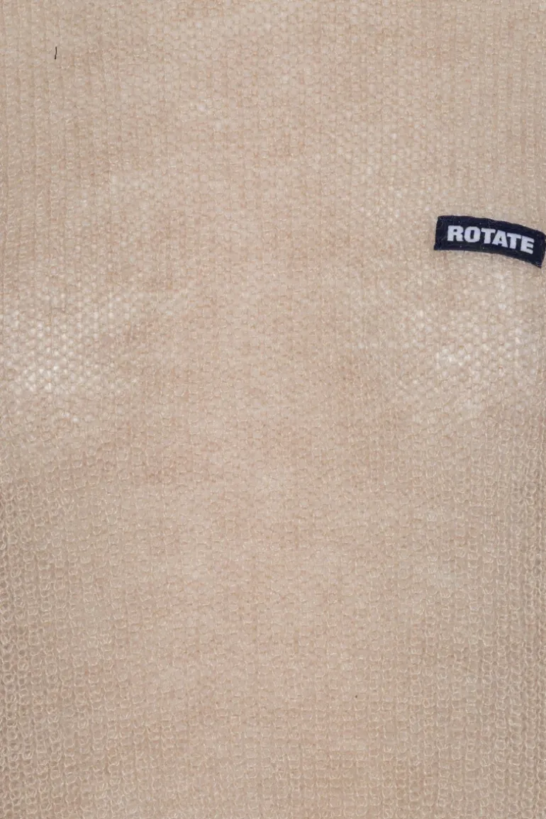 Light Knit Logo Sweater Beige