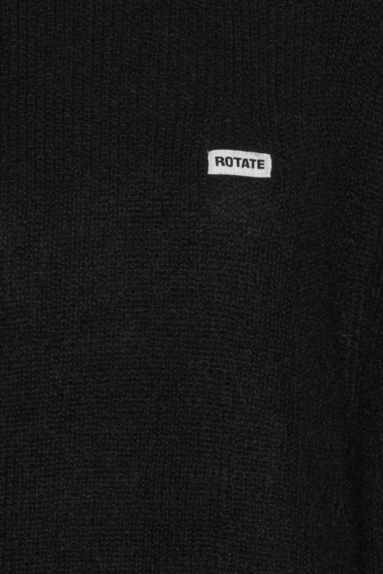Light Knit Logo Sweater Black
